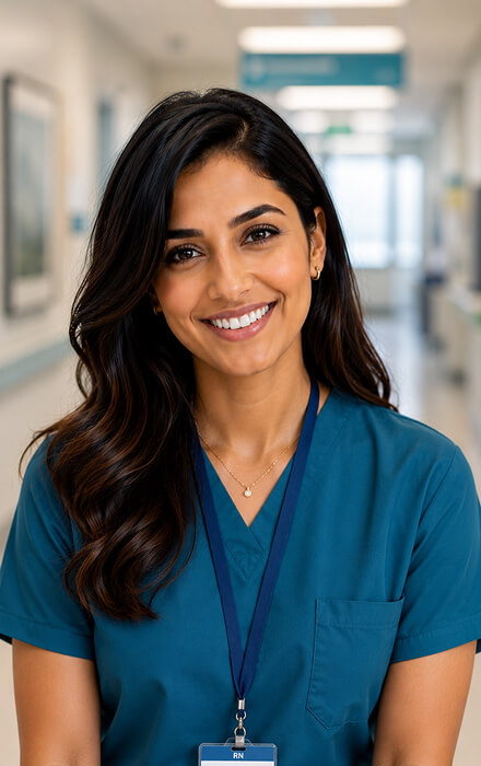 Professional Nurse generated with PictureAI