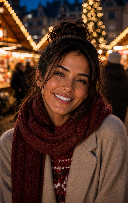 Christmas Market generated with PictureAI