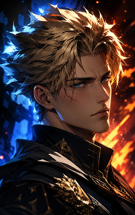 Anime-Style Hero generated with PictureAI