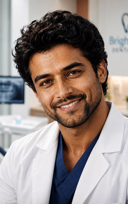 Confident Dentist generated with PictureAI